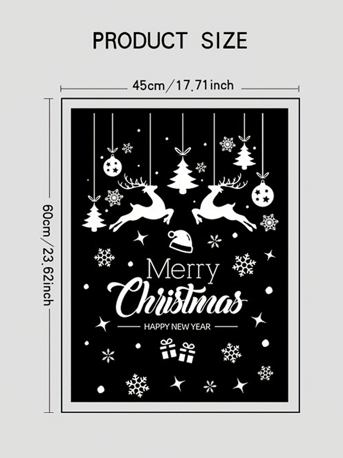 Christmas Snowflake Tree Reindeer Window Stickers